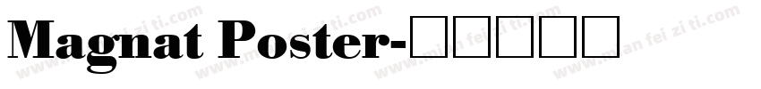 Magnat Poster字体转换